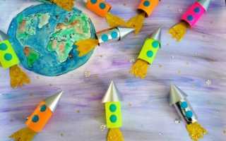 Интересные поделки для школы и садика на день космонавтики